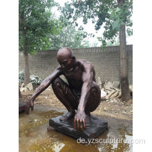Leben Größe Bronze nackten Mannes Statue zum Verkauf